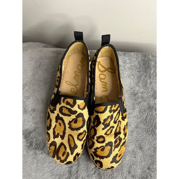 Sam Edelman Carrin Calf Hair Platform Slip on Shoes Espadrilles Flats Women's 7 - Picture 6 of 8